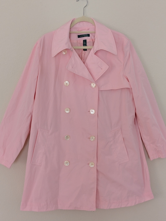 Ralph Lauren Jackets & Blazers - Ralph Lauren Pink Rain Coat Size 1X